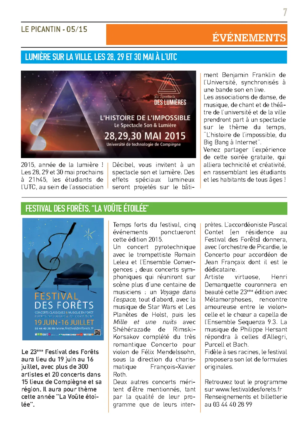 Le Picantin — « Lumière sur la ville » (p.7)