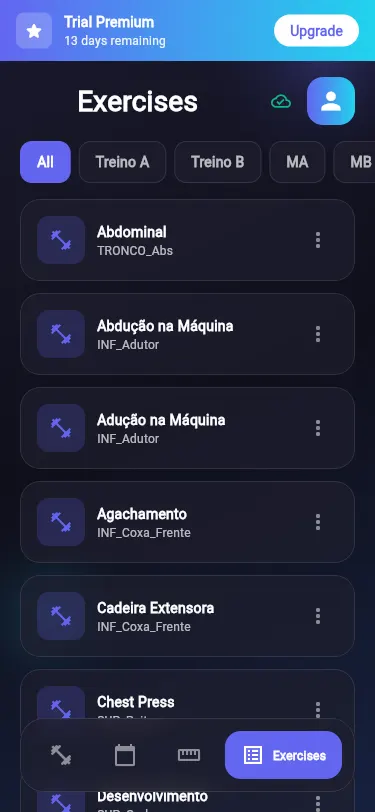Gym App — 2