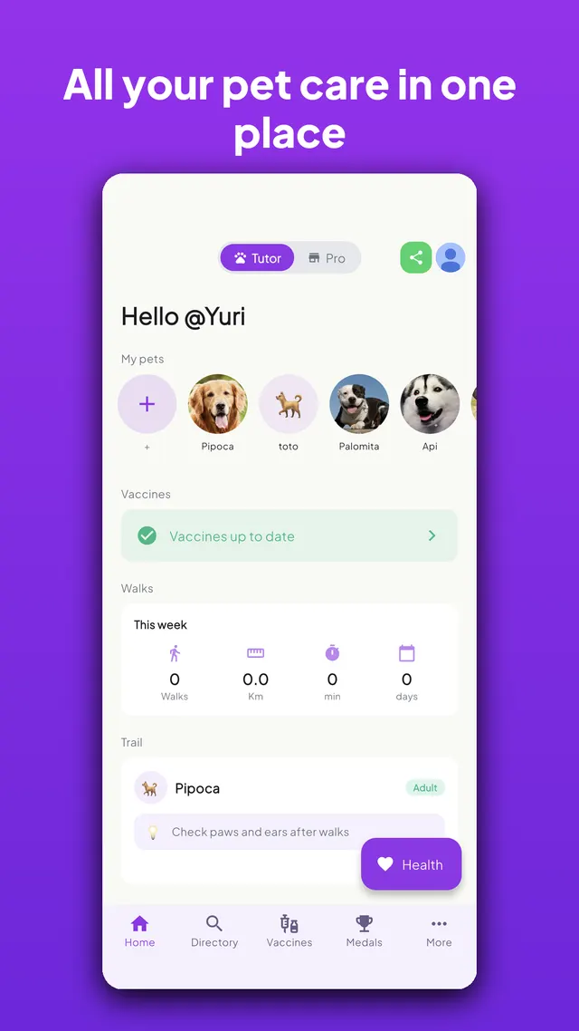 Marketplace vétérinaire à deux faces